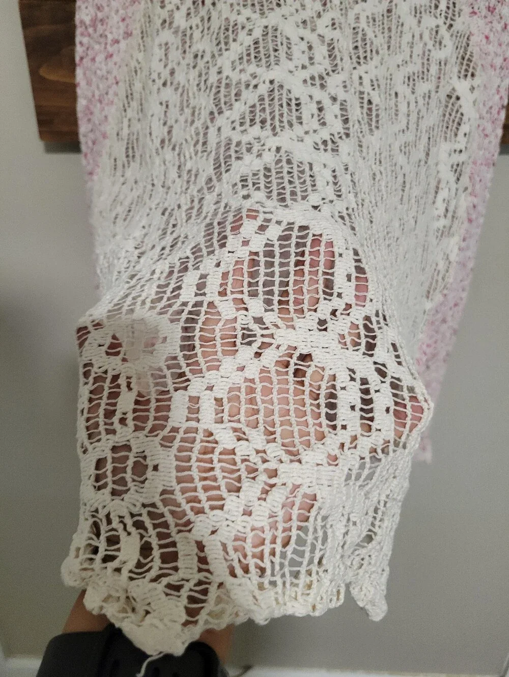 Free People Poppyseed Marbled Cottage Cozy Knit Sweater Medium